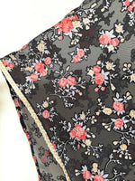 Anita .V. Velvet Black Pajami suit and floral dupatta set