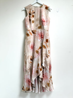 Asymmetric frill dress and suit set