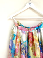 Rainbow split jacquard lehenga skirt