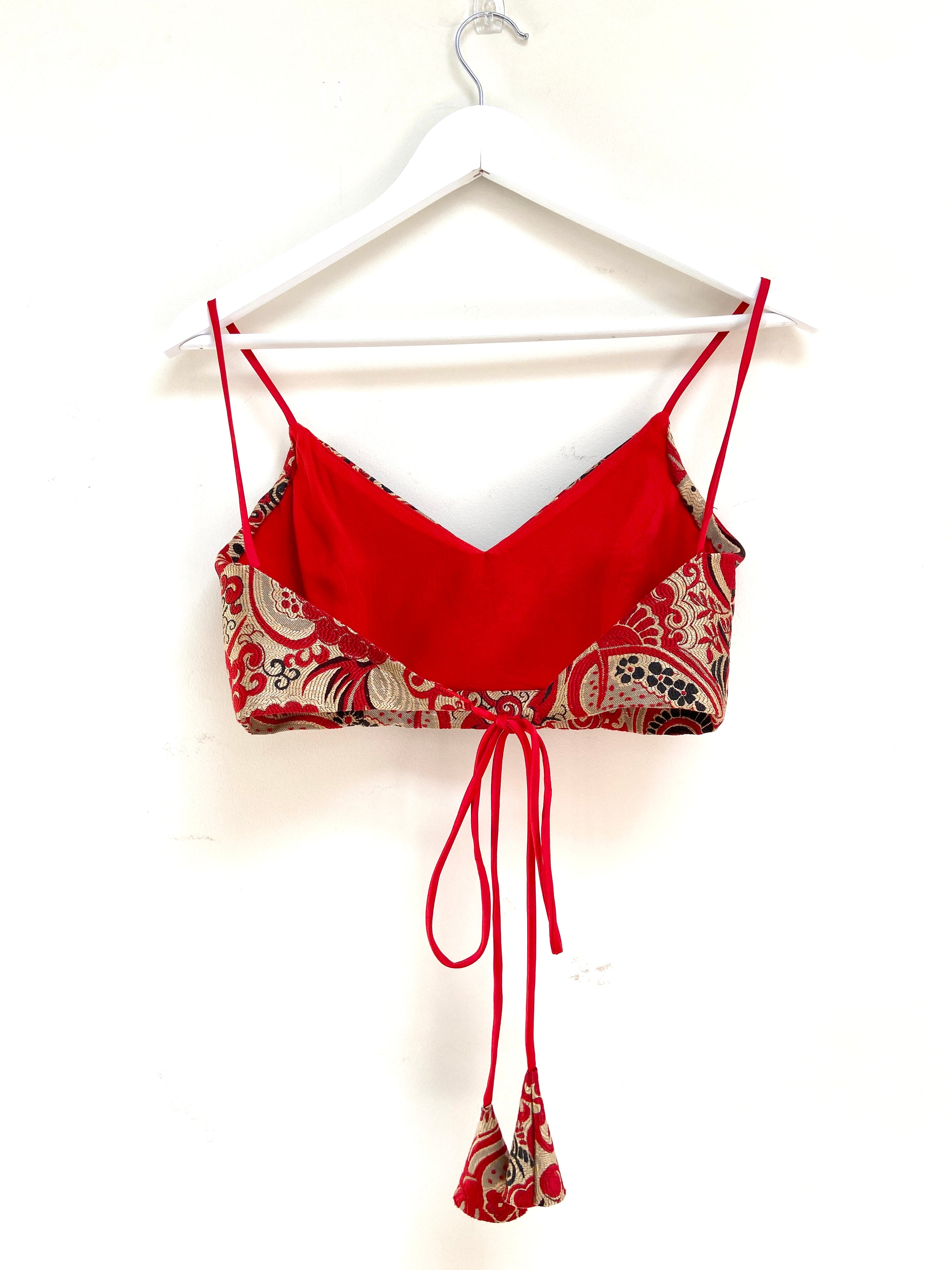Crimson red duchess satin lehenga skirt combinations