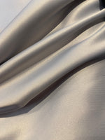 Duchess satin shoulder drape top