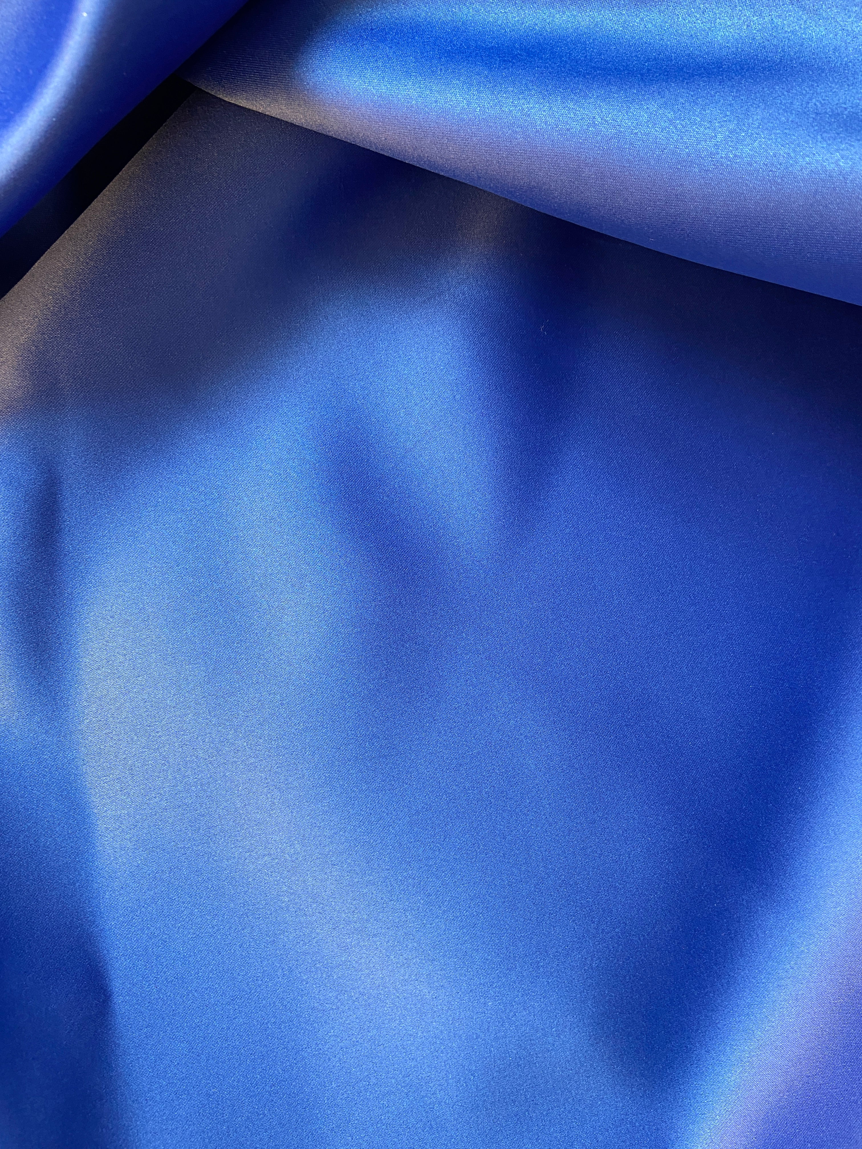 Duchess satin shoulder drape top