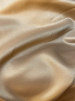 Duchess satin shoulder drape top