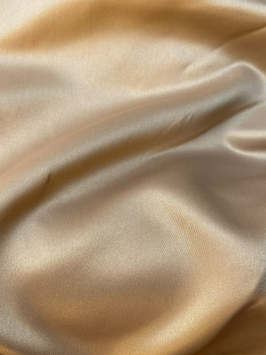 Duchess satin shoulder drape top