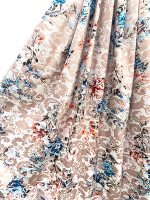 Floral jacquard lehenga set with choice of dupatta