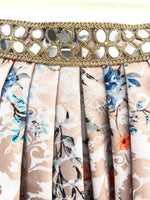 Champagne gold floral lehenga skirt