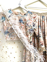 Floral jacquard lehenga set with choice of dupatta