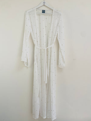 Black and white Kimono coverup