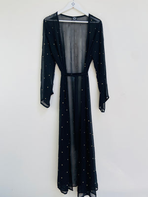 Black and white Kimono coverup