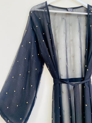 Black and white Kimono coverup