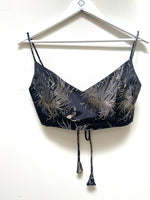 Art Deco firework strap crop top