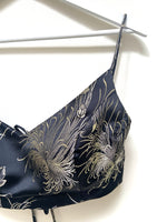 Art Deco firework strap crop top