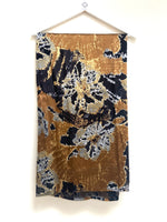 Silk marble black and gold dupatta