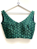 Ambi Jacquard crop top