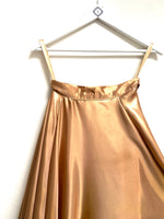 Liquid gold godet lehenga skirt