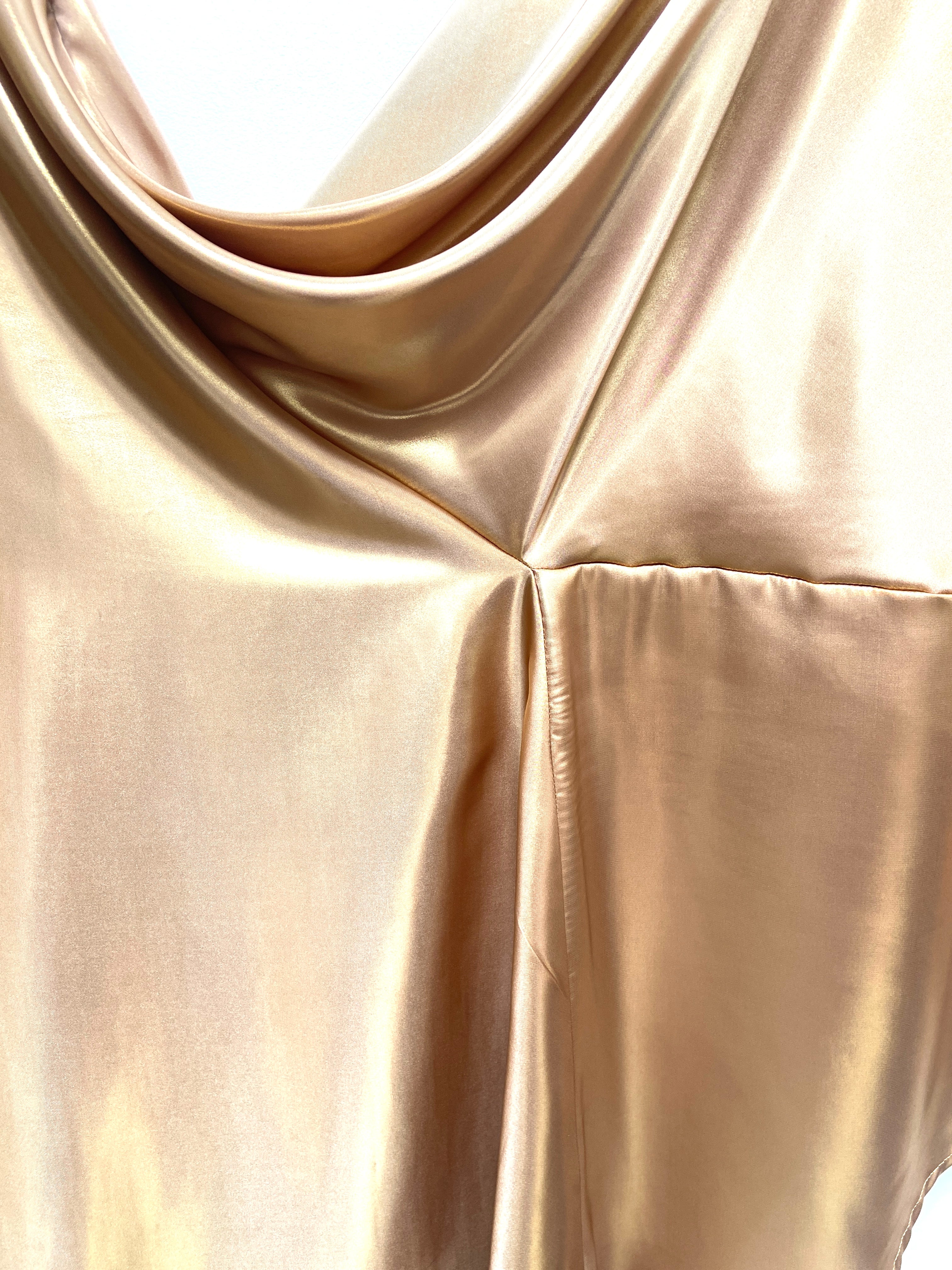 Liquid gold godet lehenga skirt