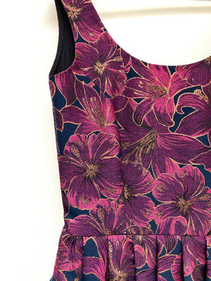 Floral jacquard midi dress - Sample sale