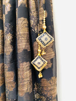 Black and Gold sequin detail lehenga skirt