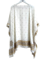 Sari boarder silver and gold kaftan