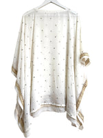 Sari boarder silver and gold kaftan