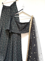 SALE - Green brocade lehenga set