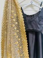 Gold sequin dupatta