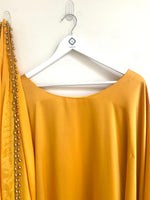 Kaftan, Trouser, Dupatta set - Luminous Blue