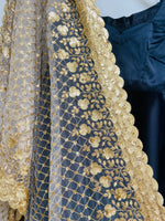 Gold sequin dupatta