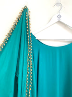 Kaftan, Trouser, Dupatta set - Elegant Emerald