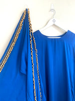 Kaftan, Trouser, Dupatta set - Luminous Blue