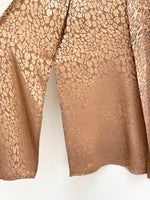 Gold leopard jacquard Kimono