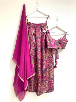 Magenta Lehenga set