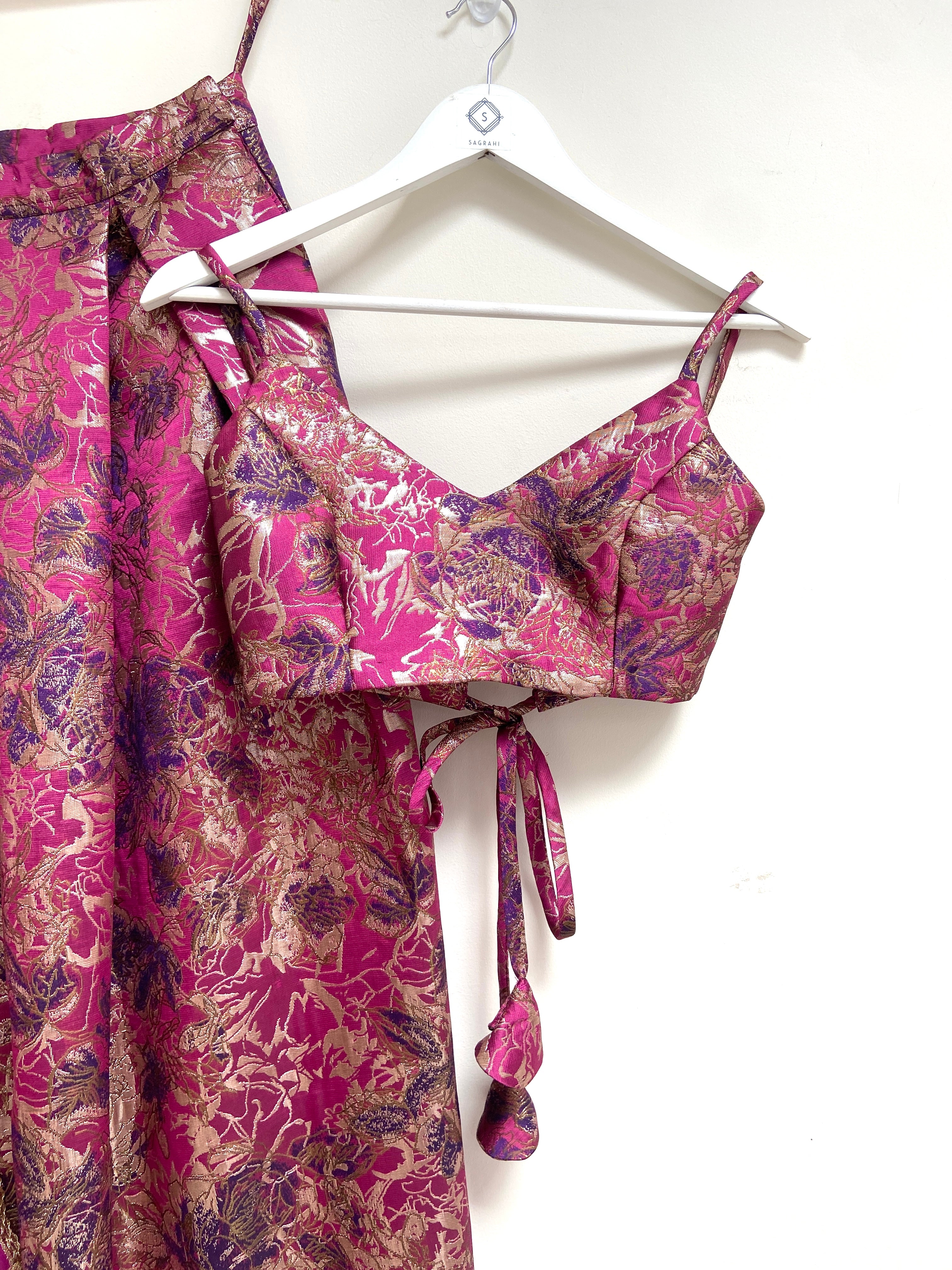 Magenta Lehenga set