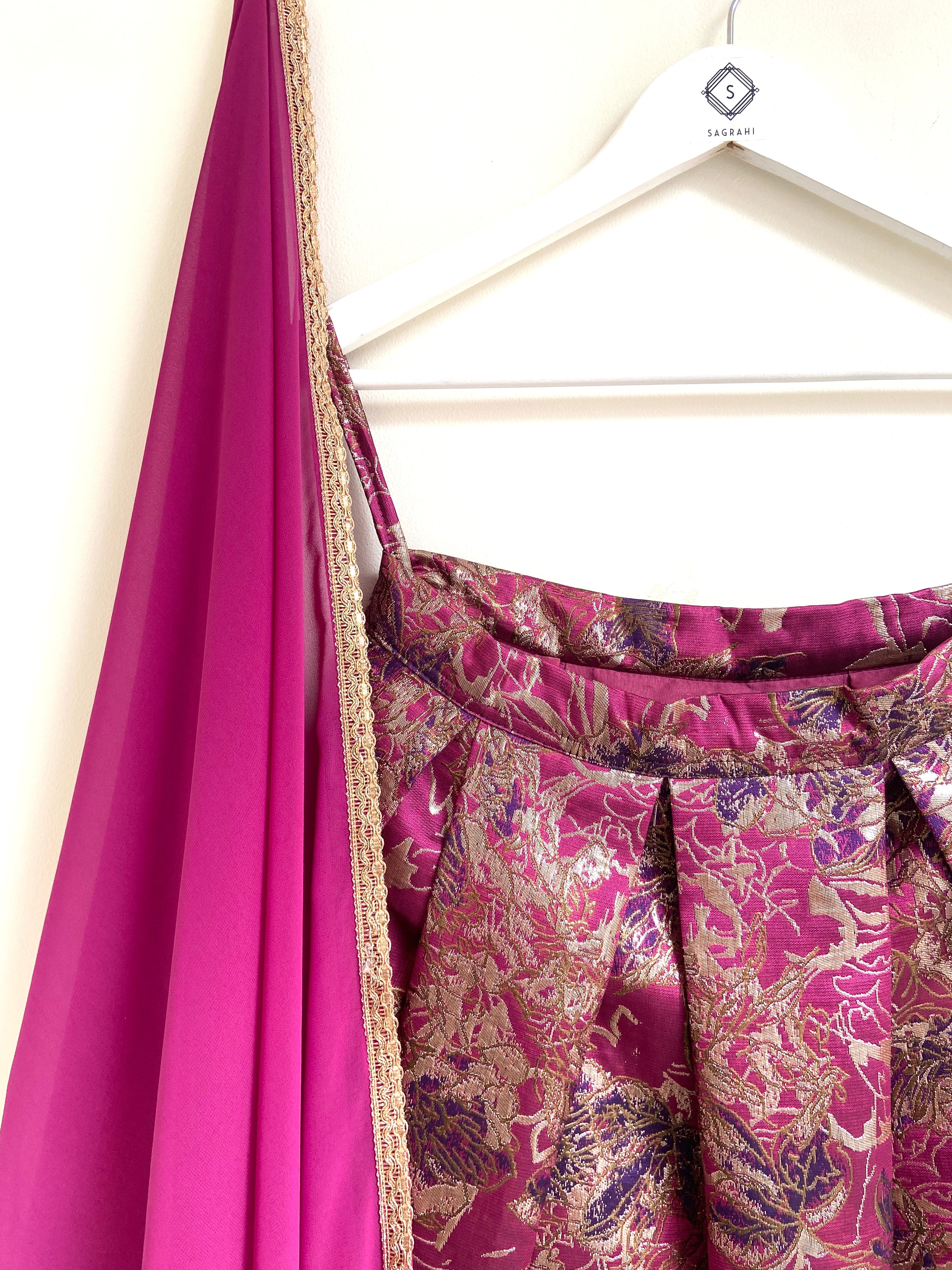 Magenta Lehenga set