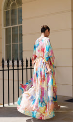 Rainbow split skirt with top combinations