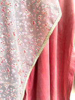 Anita .V. Velvet soft rose Pajami suit and dupatta set