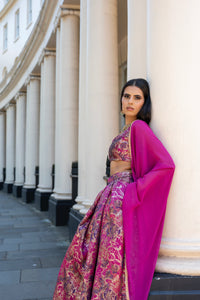 Magenta Lehenga set