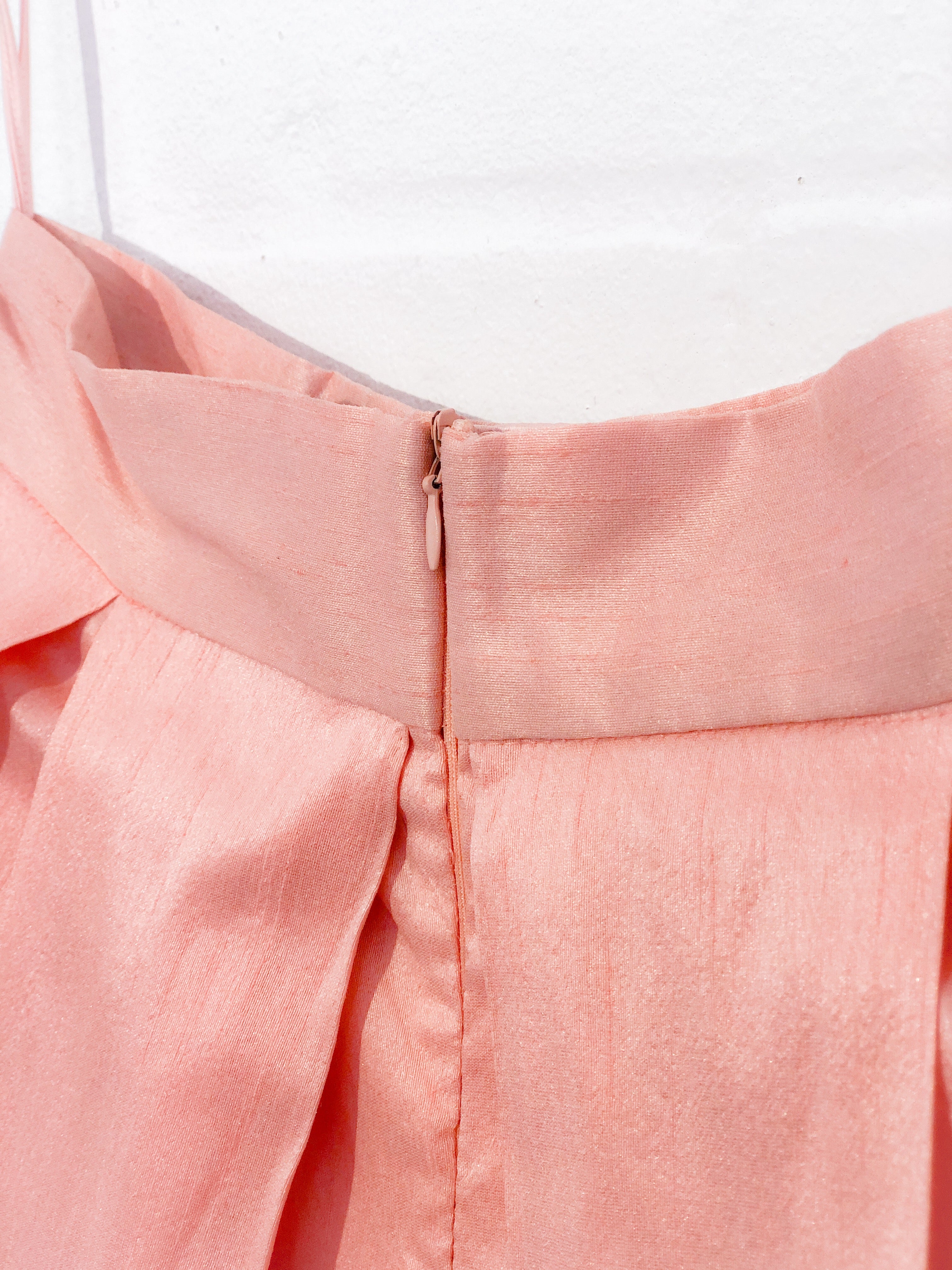 Peach Box Pleat Skirt