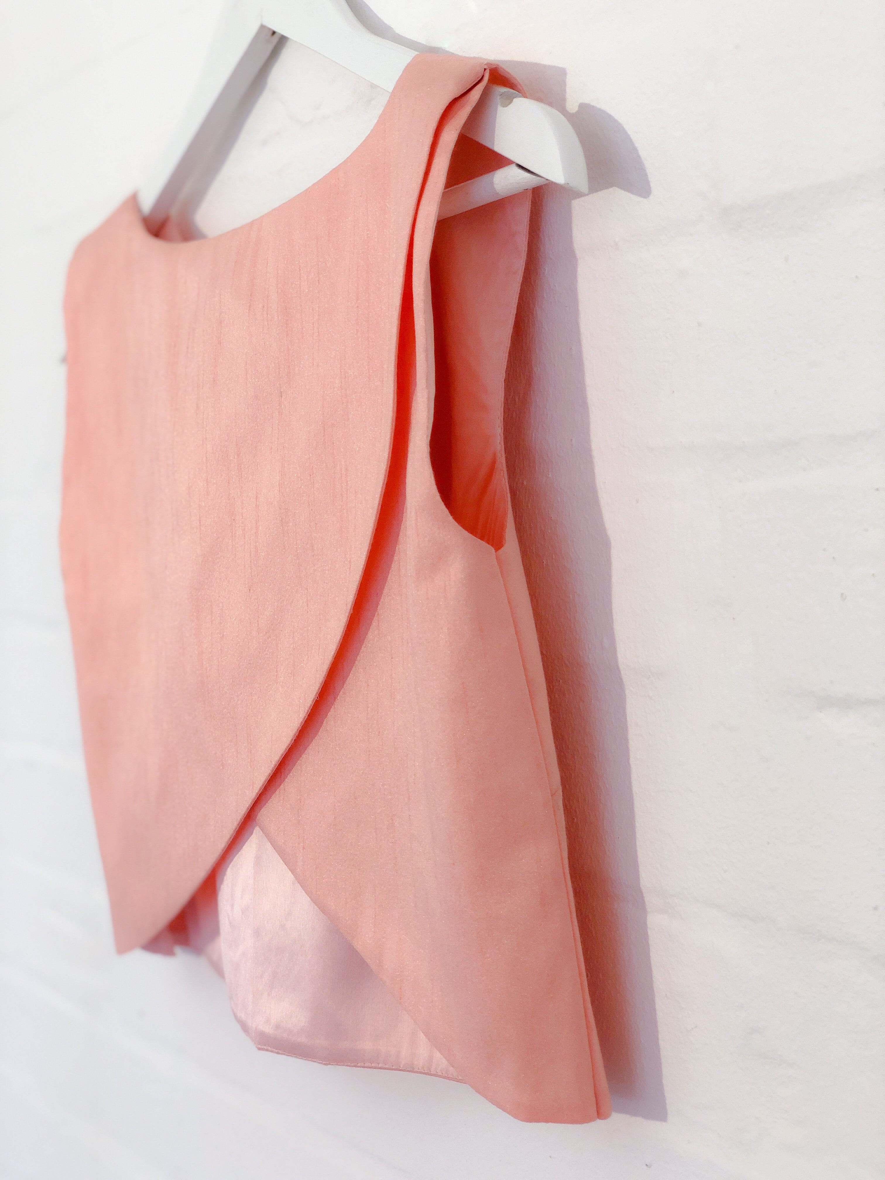 Peach Cross Over Top