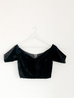 Velvet bardot top
