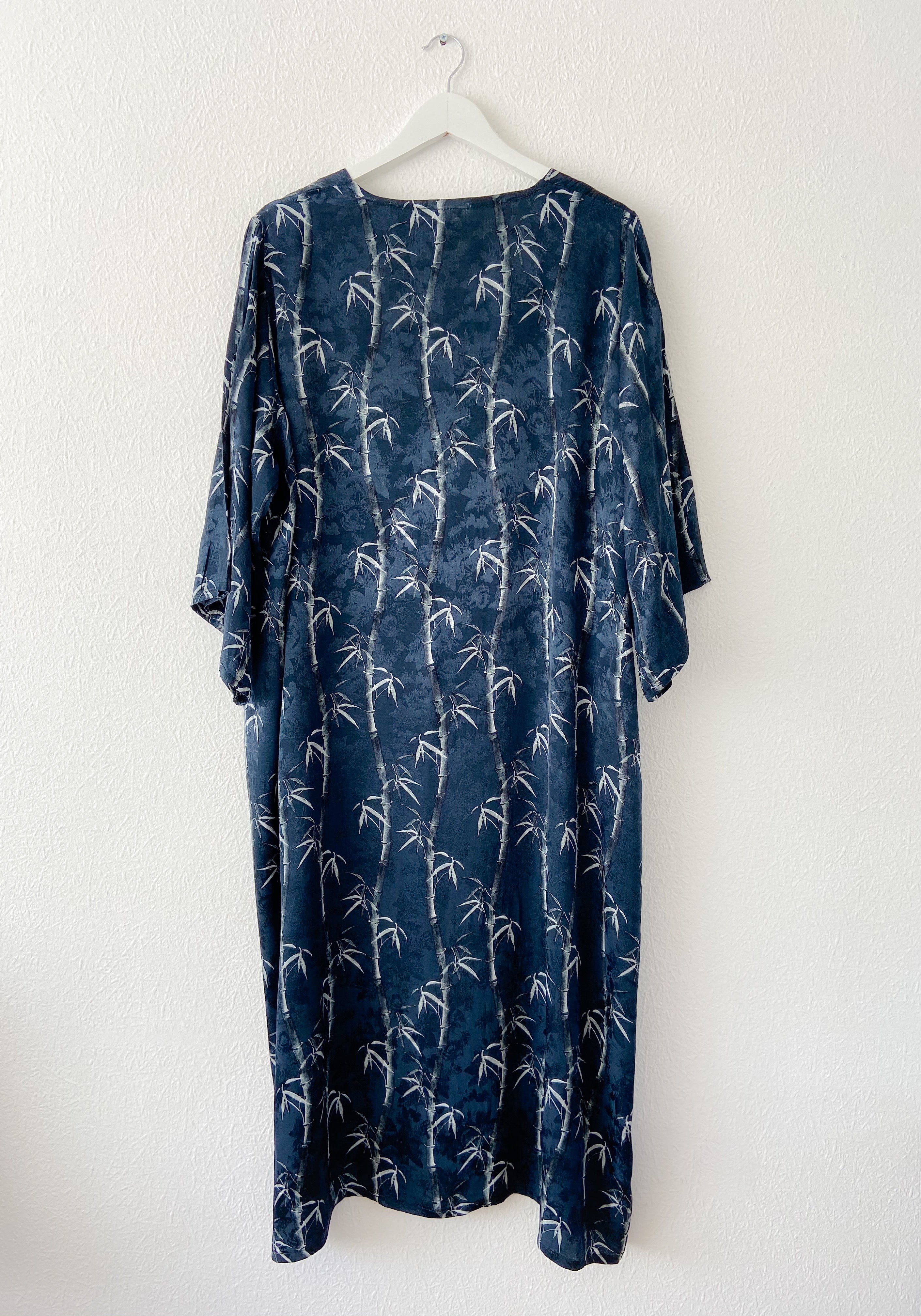 Bamboo Print Blue Kimono - Sample sale