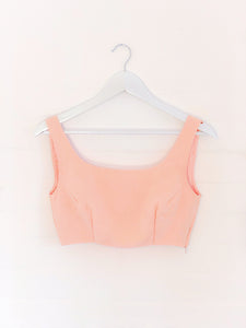 Peach Crop Top