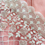 Embroidered sequin fan dupatta