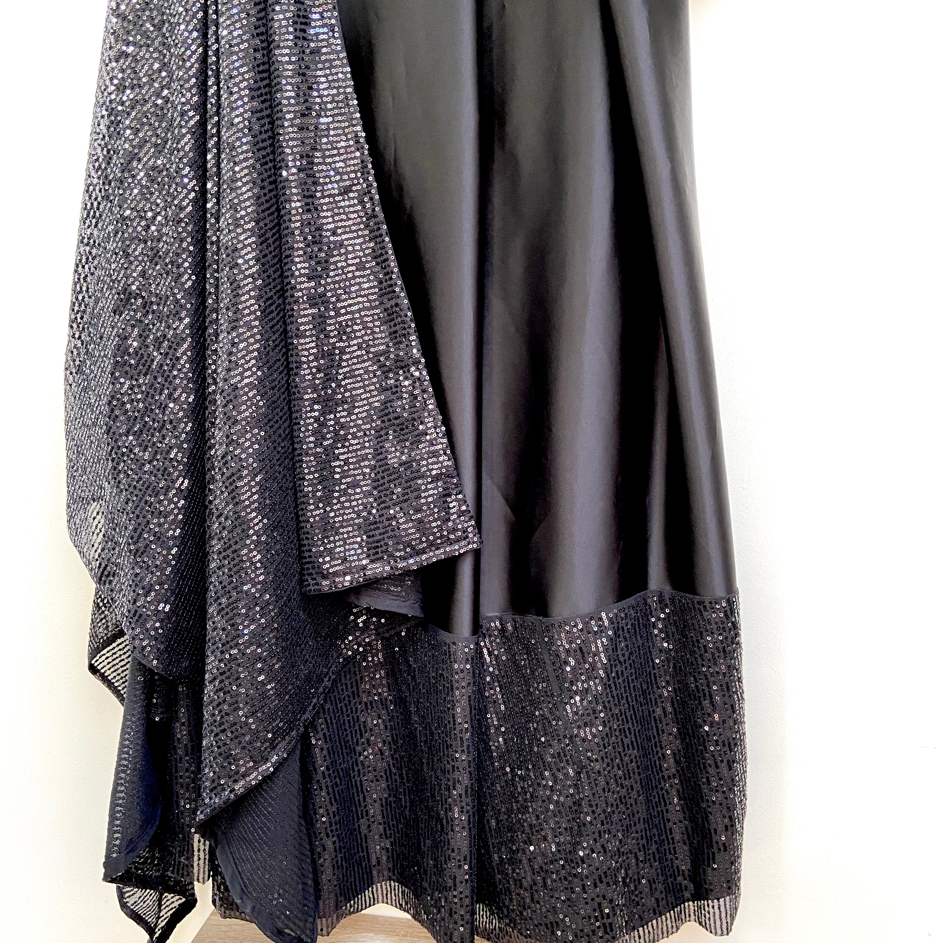 Black Lehenga set with choice of dupatta