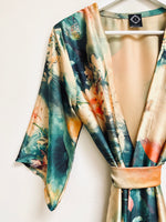 Green and gold kimono