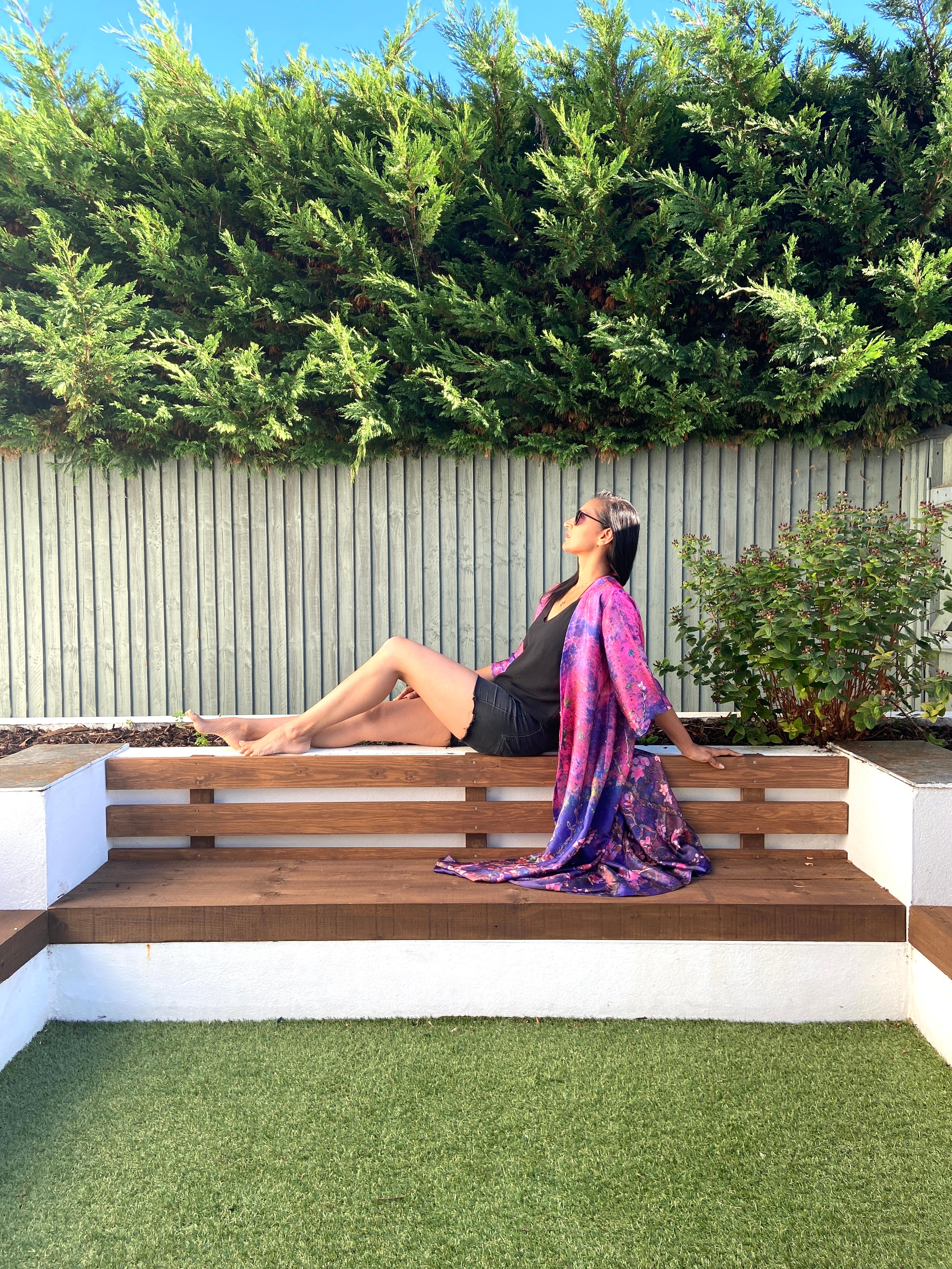 Pink and purple kimono