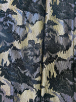 Textured art lehenga skirt with black feather dupatta