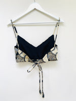 Art Deco fan strap crop top