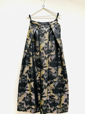 Textured art lehenga skirt with velvet bardot top and choice of dupatta