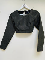 Black and gold dot backless top